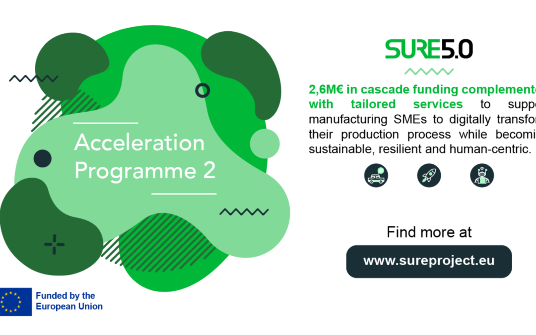 LAST CHANCE: APPLICATION FOR THE ACCELERATION PROGRAM FOR INDUSTRY 5.0
