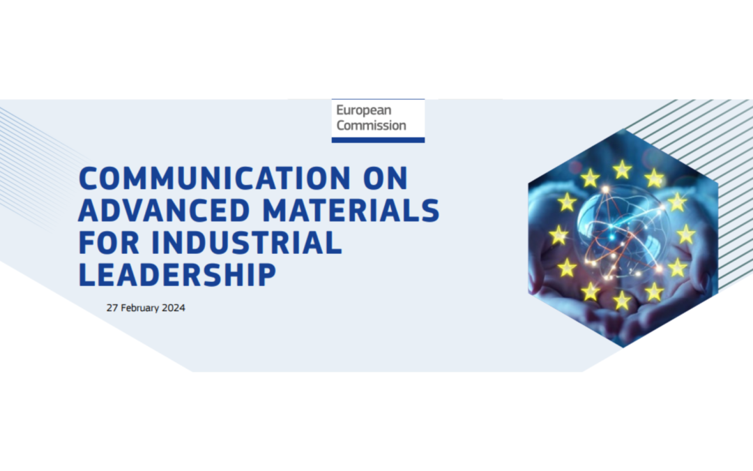 ADVANCED MATERIALS FOR INDUSTRIAL LEADERSHIP: COMMISSION COMMUNICATION PUBLISHED